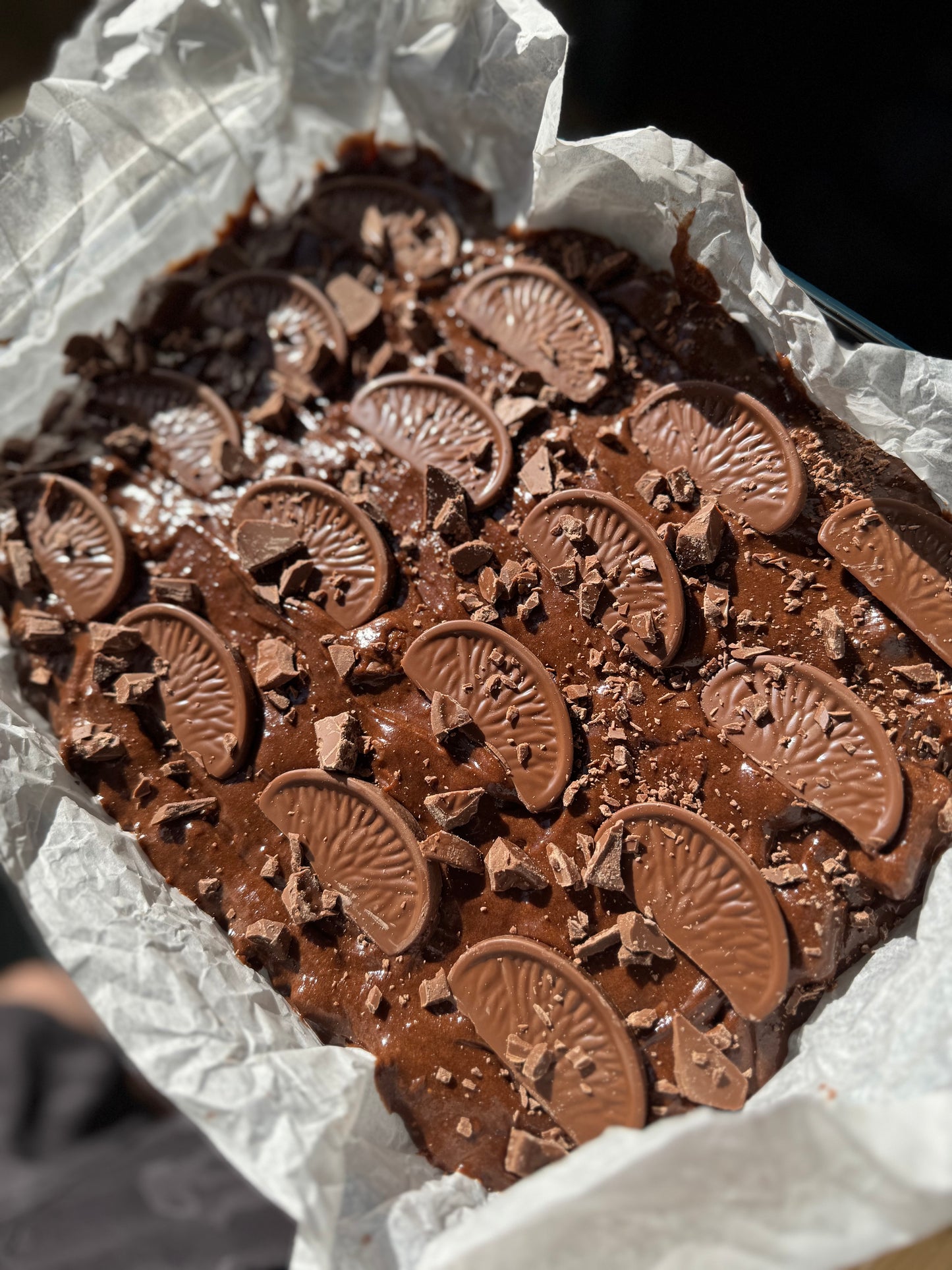 Chocolate orange brownie