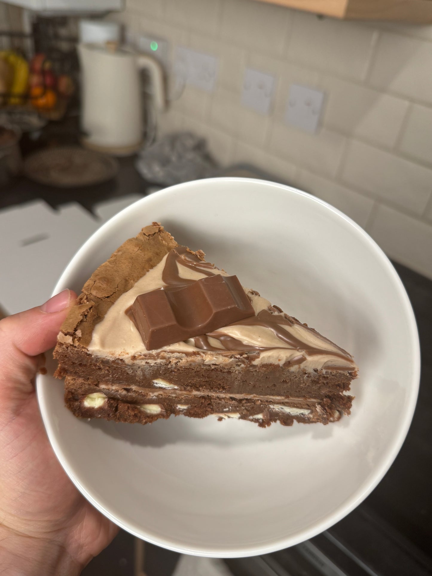 Kinder bar brownie cake (Recipe)