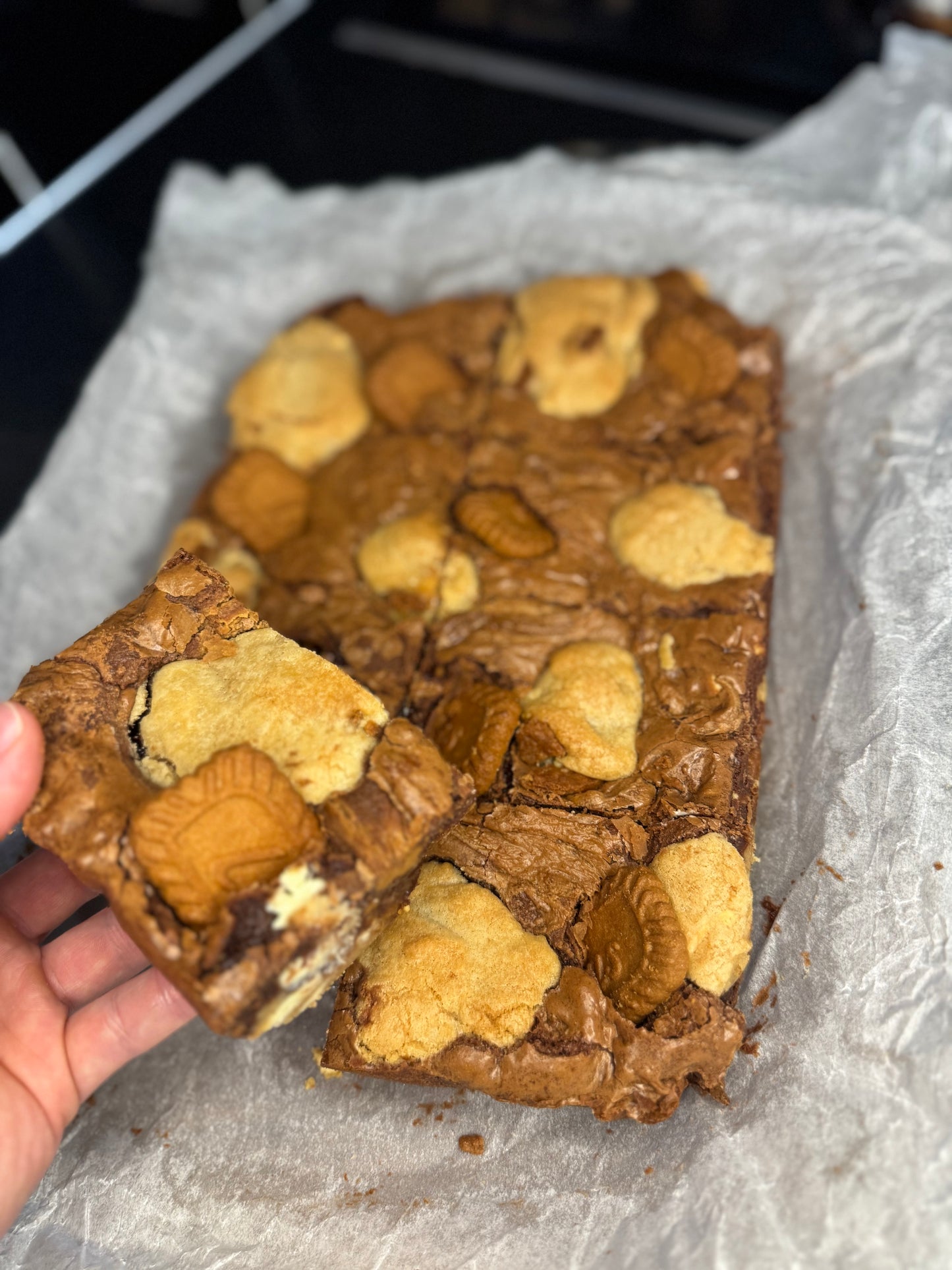 Biscoff brookies