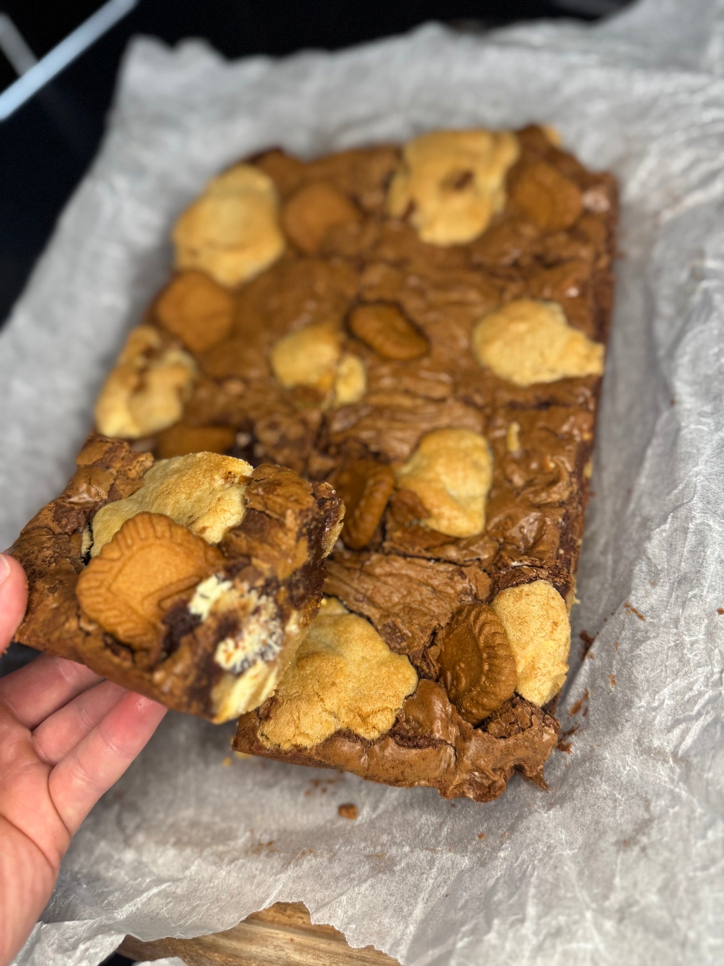 Biscoff brookies