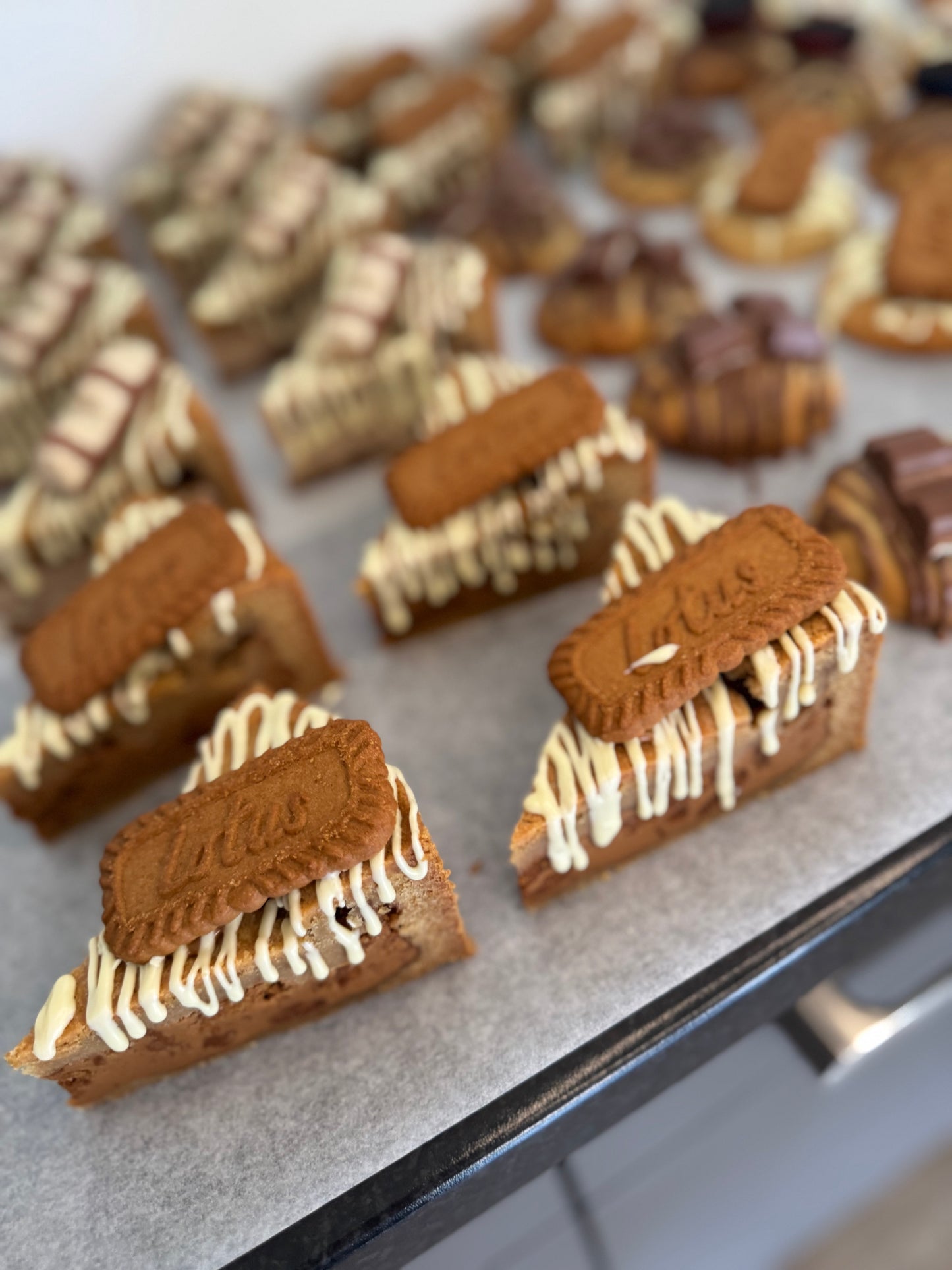 Biscoff cookie slice